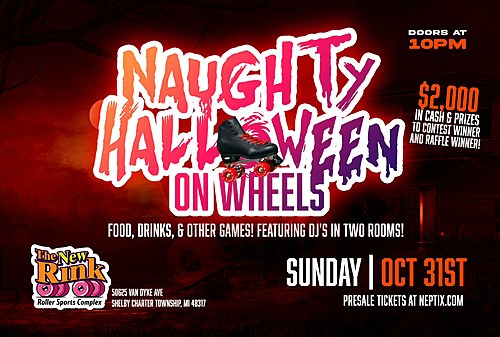 Naughty Halloween On Wheels  poster
