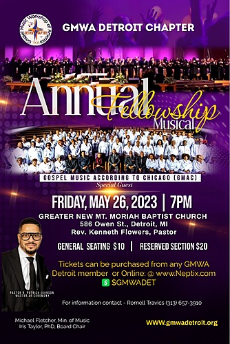 GMWA DETROIT CHOIR & GOSPEL MUSIC ACCORDING TO CHICAGO CHOIR image