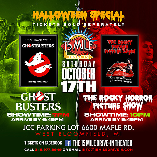 Halloween Special: Ghostbusters(7pm)  and Rocky Horror Picture Show(10pm)   poster
