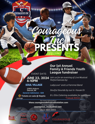 Family & Friends Youth Sports Fundraiser poster