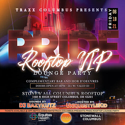Traxx Columbus Presents Pride Rooftop Lounge Party  poster
