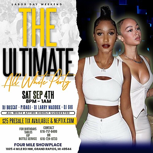 THE ULTIMATE ALL WHITE PARTY poster