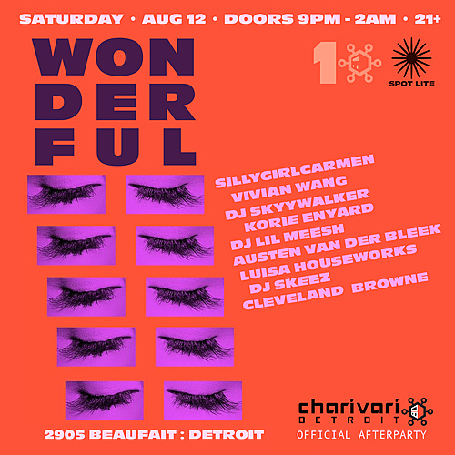 WONDERFUL • Charivari Detroit Festival Spotlite AfterParty poster